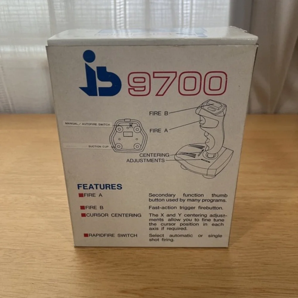 JS 9700 Joystick - Manual Autofire Gaming Controller for IBM PC XT AT - Vintage!